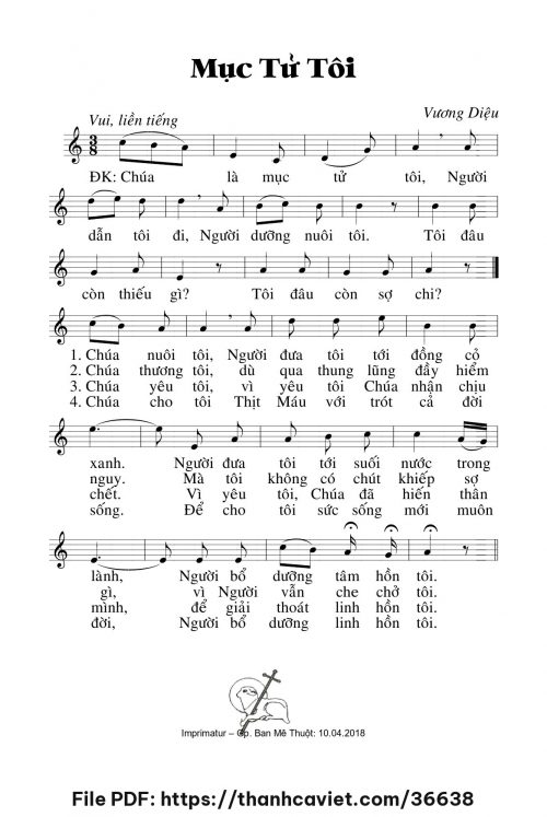 Mục tử tôi - Lm. Vương Diệu - trang 1
