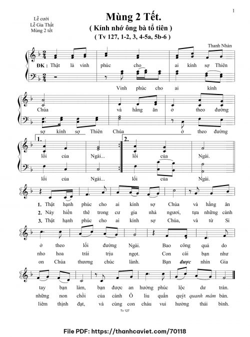 Mùng 2 Tết - Thanh Nhàn - trang 1