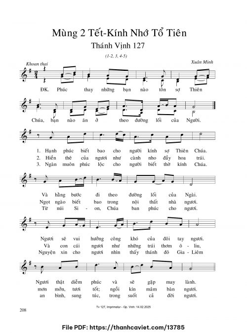 Mùng 2 Tết – Kính nhở tổ tiên - Xuân Minh - trang 1