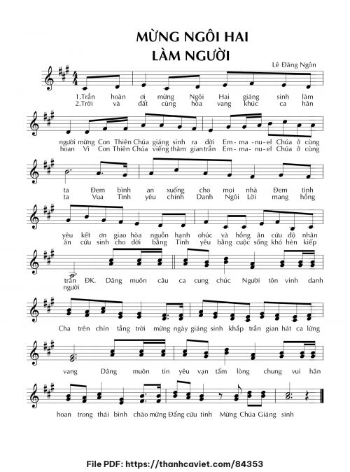Mừng Ngôi Hai làm người - Lê Đăng Ngôn - trang 1