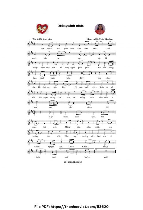 Mừng sinh nhật - Trần Kim Lan - trang 1