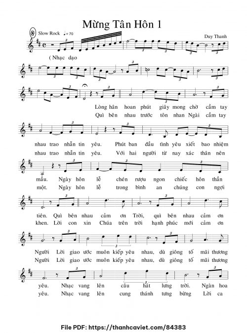 Mừng tân hôn 1 - Duy Thanh - trang 1