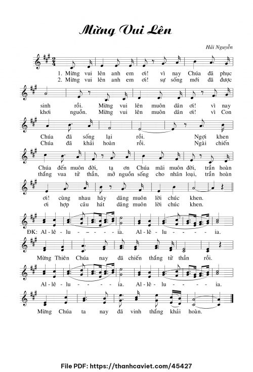 Mừng vui lên - Hải Nguyễn - trang 1