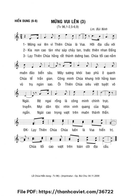 Mừng vui lên 3 - Lm. Bùi Ninh - trang 1