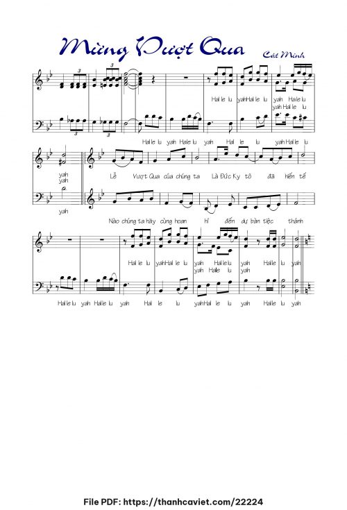 Mừng vượt qua - Cát Minh - trang 1
