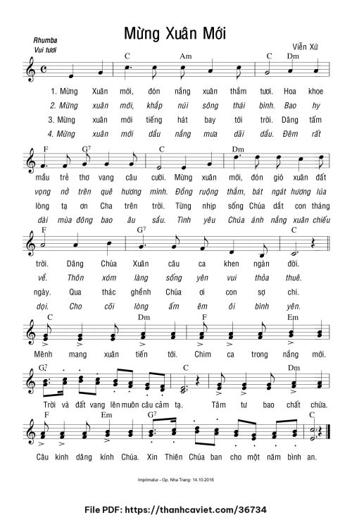 Mừng xuân mới - Viễn Xứ - trang 1