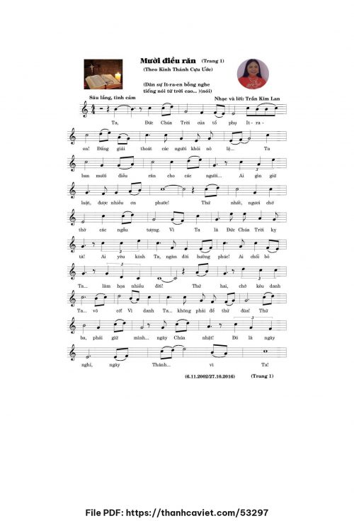 Mười điều răn - Trần Kim Lan - trang 1