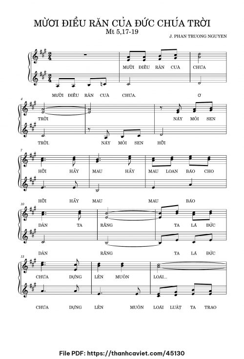 Mười Điều Răn của Đức Chúa Trời - Phan Trường Nguyên - trang 1