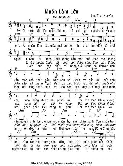 Muốn làm lớn - Lm. Thái Nguyên - trang 1