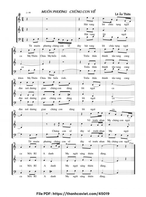 Muôn phương chúng con về - Lê Ân Thiên - trang 1