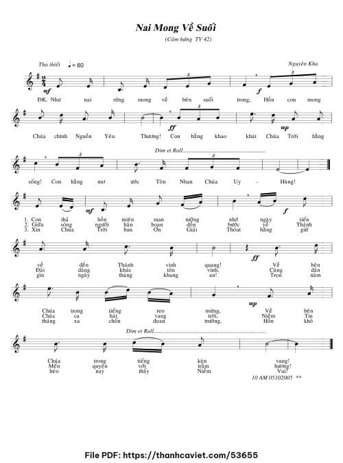 Nai mong về suối - Nguyên Kha - trang 1