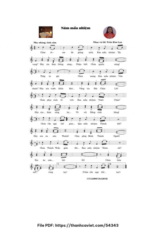 Năm mầu nhiệm - Trần Kim Lan - trang 1