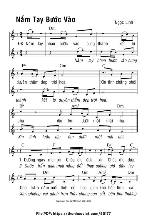 Nắm tay bước vào - Ngọc Linh - trang 1