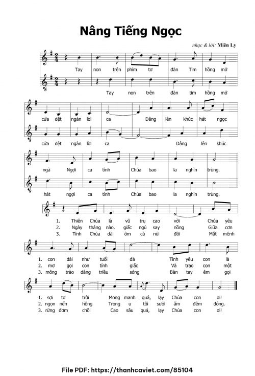Nâng tiếng ngọc - Miên Ly - trang 1