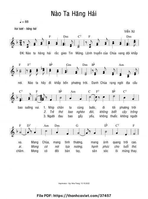 Nào ta hăng hái - Viễn Xứ - trang 1