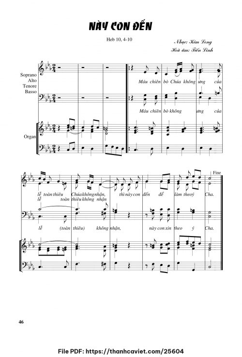 Này con đến - Tiến Linh - trang 1