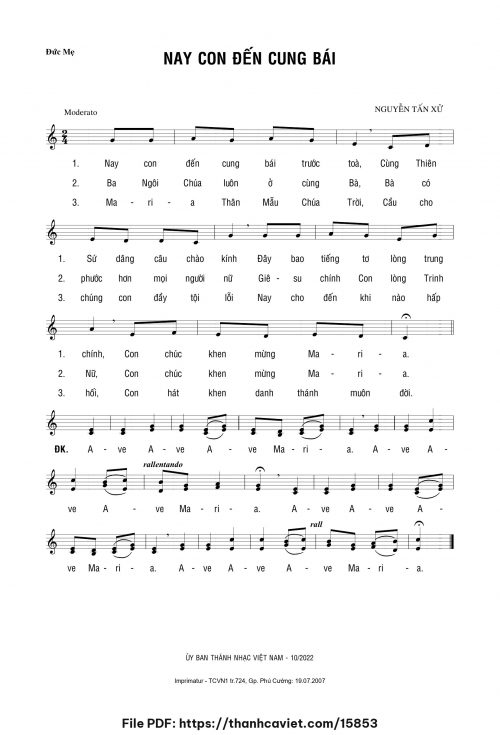 Nay con đến cung bái - Nguyễn Tấn Xử - trang 1