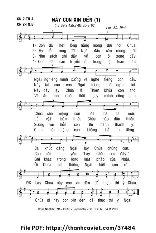 Này con xin đến 1 - Lm. Bùi Ninh - trang 1
