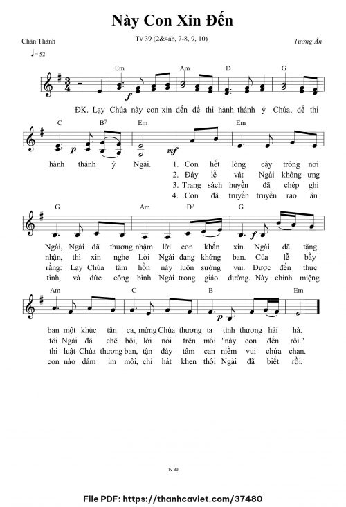 Này con xin đến - Tường Ân - trang 1