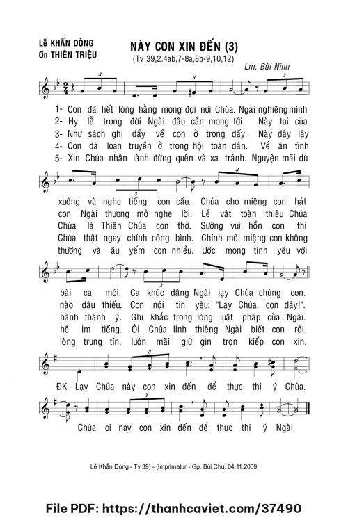 Này con xin đến 3 - Lm. Bùi Ninh - trang 1