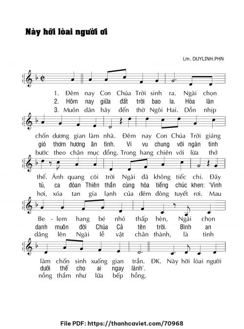 Này hỡi loài người ơi - Lm. DUYLINH.PHN - trang 1