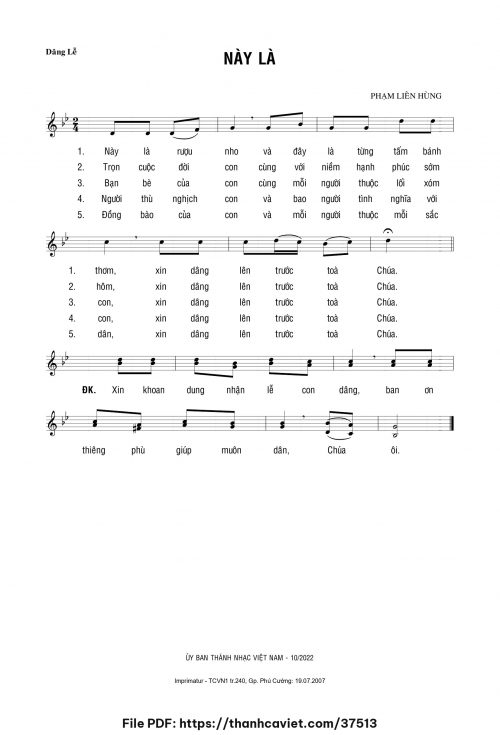 Này là - Lm. Phạm Liên Hùng - trang 1