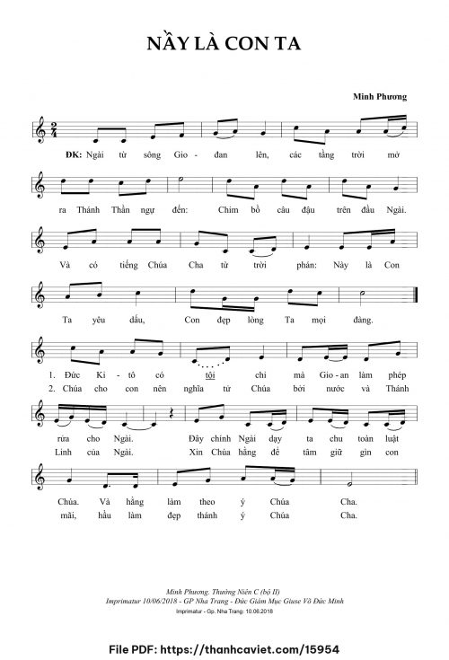 Nầy là Con Ta – Minh Phương - Minh Phương - trang 1