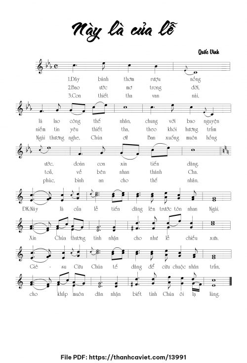 Này là của lễ - Quốc Vinh - trang 1