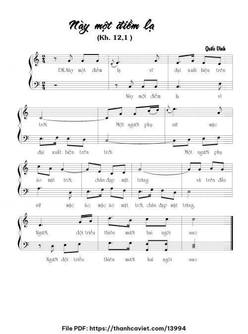 Này một điềm lạ - Quốc Vinh - trang 1