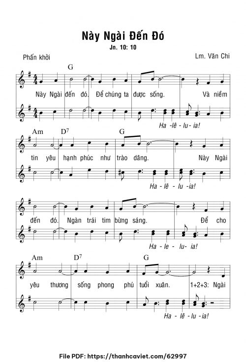 Này Ngài đến đó - Lm. Văn Chi - trang 1