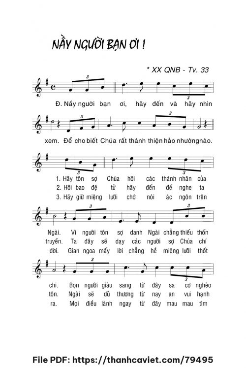 Nầy người bạn ơi - Lm. La Thập Tự - trang 1