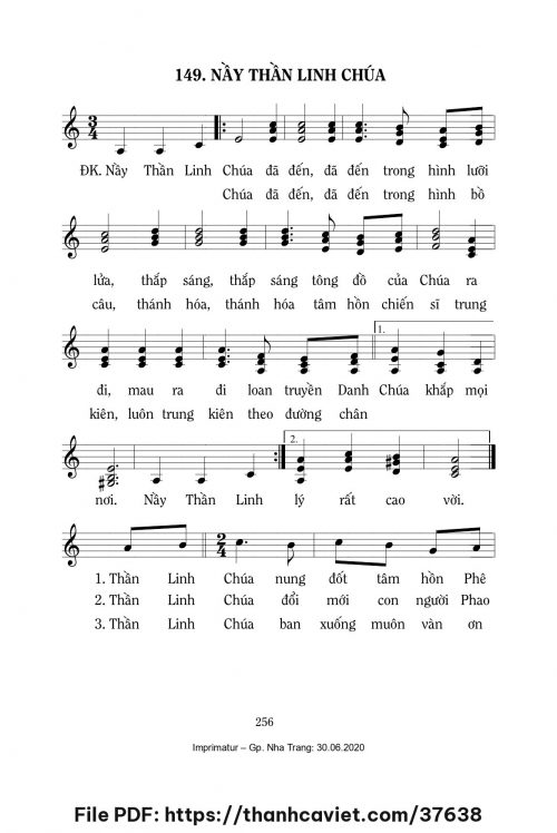 Nầy Thần Linh Chúa [Lễ Hiện xuống ABC] – - Lm. Mi Trầm - trang 1