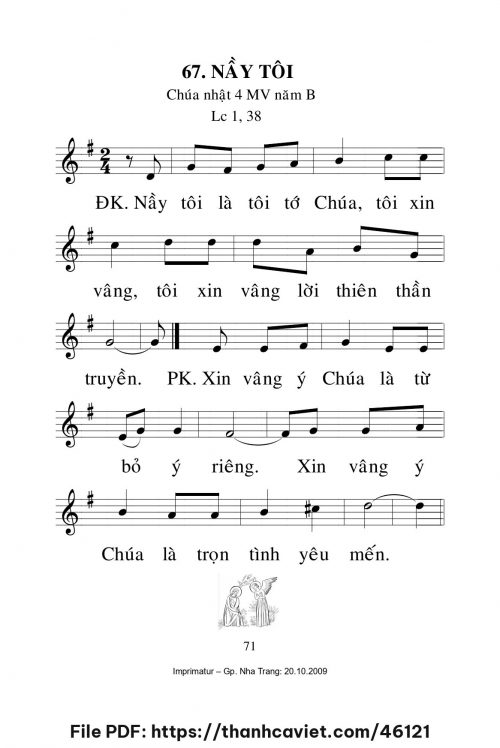 Nầy tôi [CN4 MVB] – - Lm. Mi Trầm - trang 1