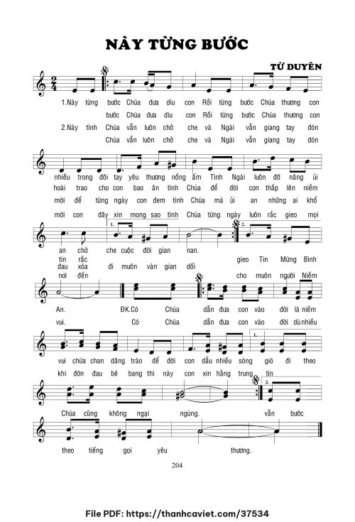 Này từng bước - Lm. Từ Duyên - trang 1