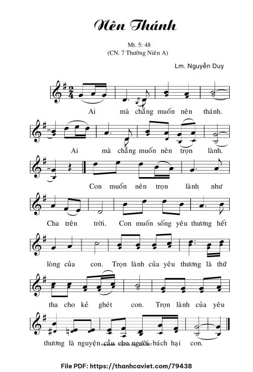 Nên Thánh - Lm. Nguyễn Duy - trang 1