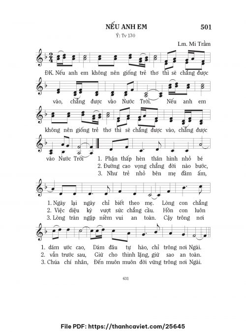 Nếu anh em - Lm. Mi Trầm - trang 1