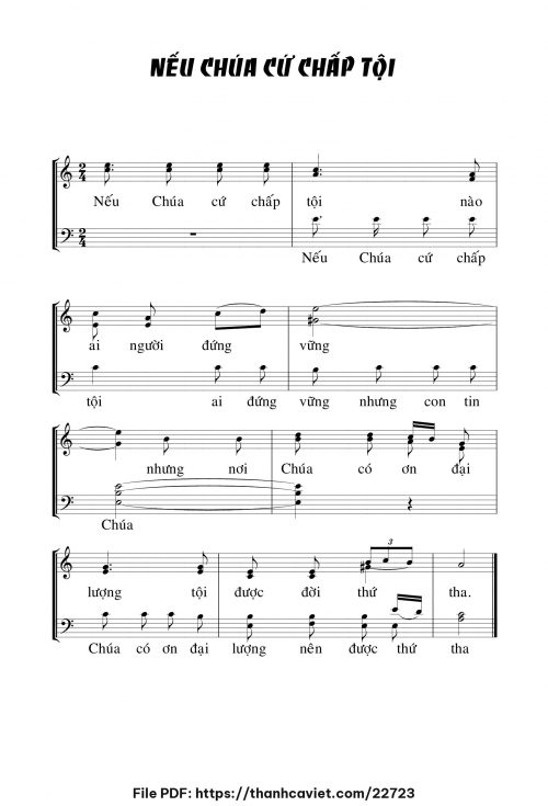 Nếu Chúa cứ chấp tội - Chưa biết - trang 1