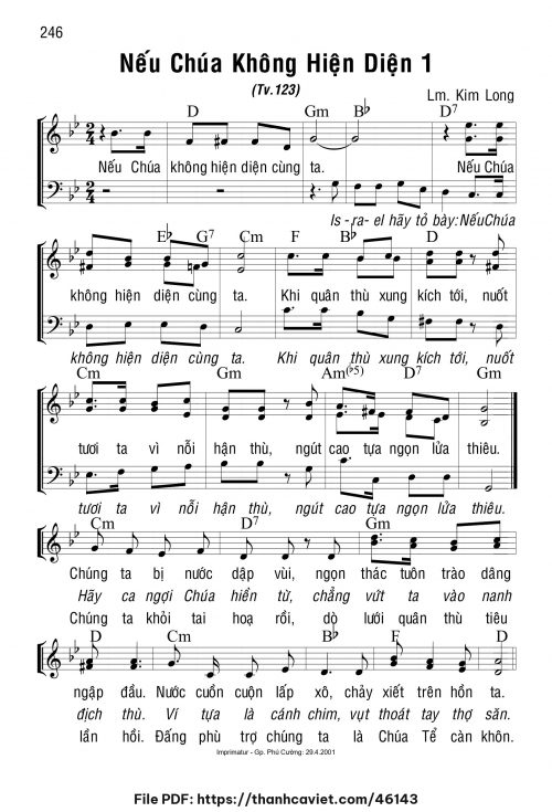 Nếu Chúa không hiện diện 1 - Lm. Kim Long - trang 1