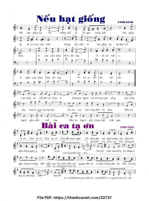 Nếu hạt giống - Linh Giao - trang 1