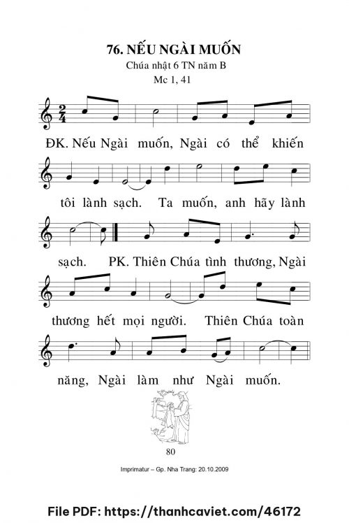 Nếu Ngài muốn [CN6 TNB] – - Lm. Mi Trầm - trang 1