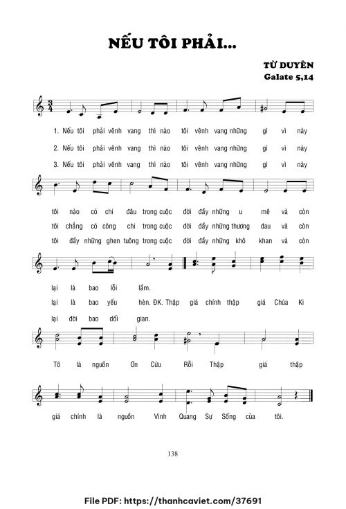 Nếu tôi phải - Lm. Từ Duyên - trang 1