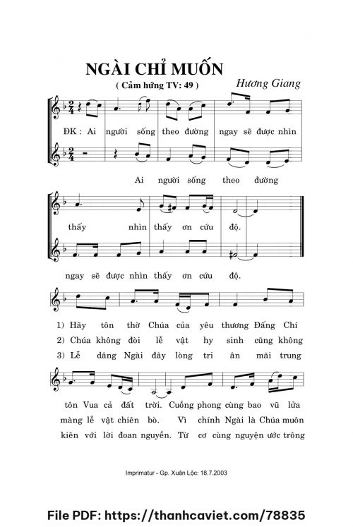 Ngài chỉ muốn - Hương Giang - trang 1
