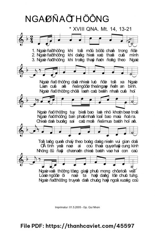 Ngài đã thương - Lm. La Thập Tự - trang 1