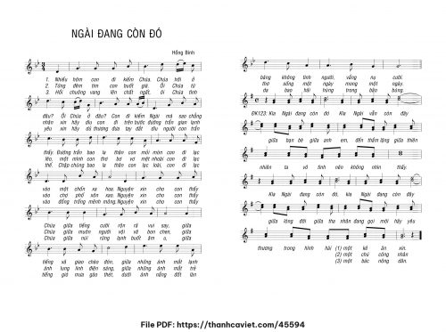 Ngài đang còn đó - Hồng Bính - trang 1