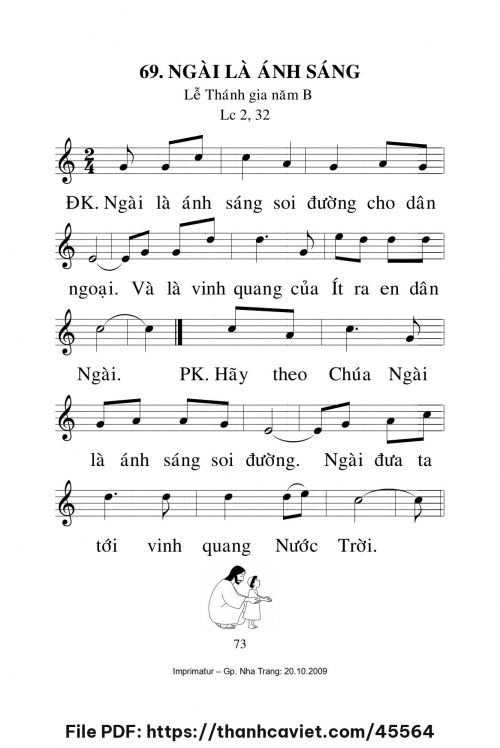 Ngài là ánh sáng [Lễ Thánh Gia năm B] – - Lm. Mi Trầm - trang 1