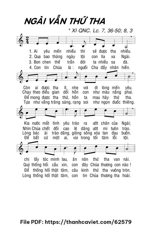 Ngài vẫn thứ tha - Lm. La Thập Tự - trang 1