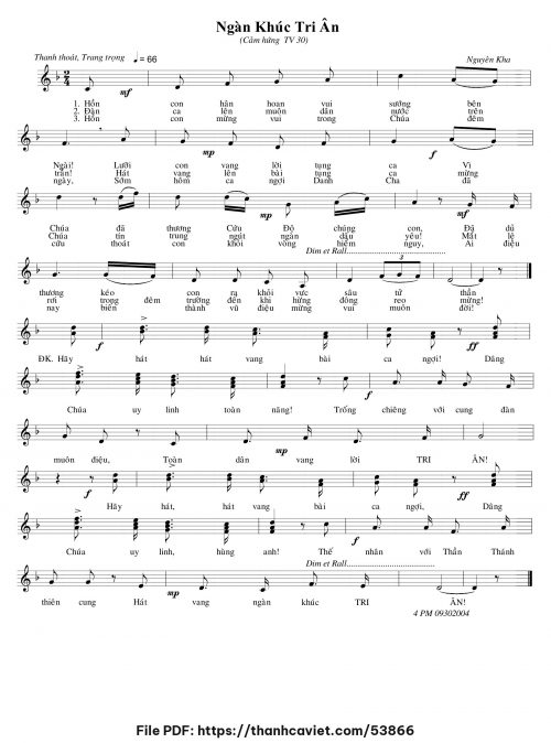 Ngàn khúc tri ân - Nguyên Kha - trang 1