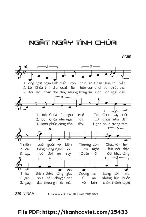 Ngất ngây tình Chúa - Vinam - trang 1