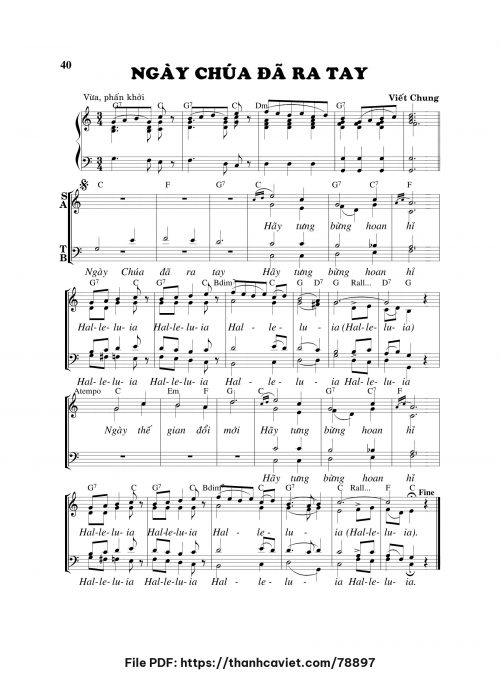 Ngày Chúa đã ra tay - Viết Chung - trang 1