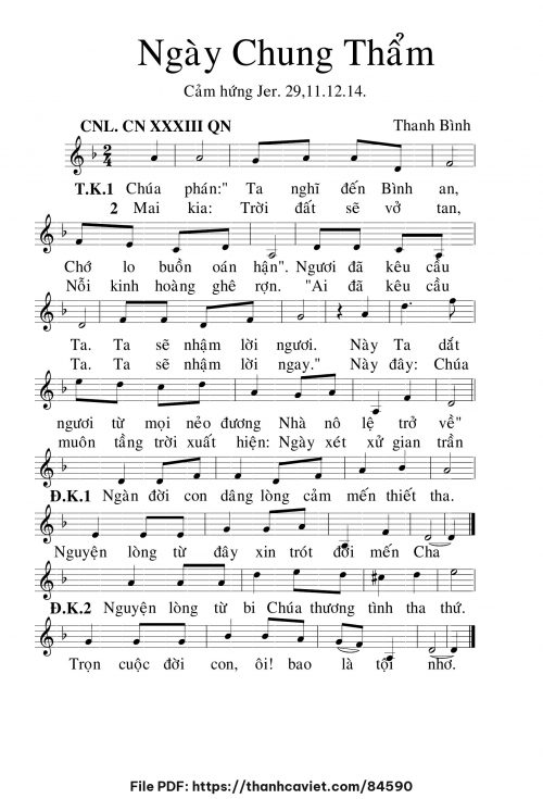 Ngày chung thẩm - Lm. Thanh Bình - trang 1